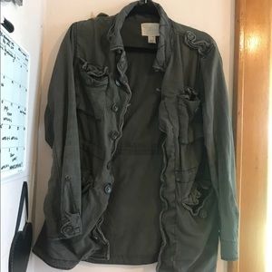 UO green utility jacket